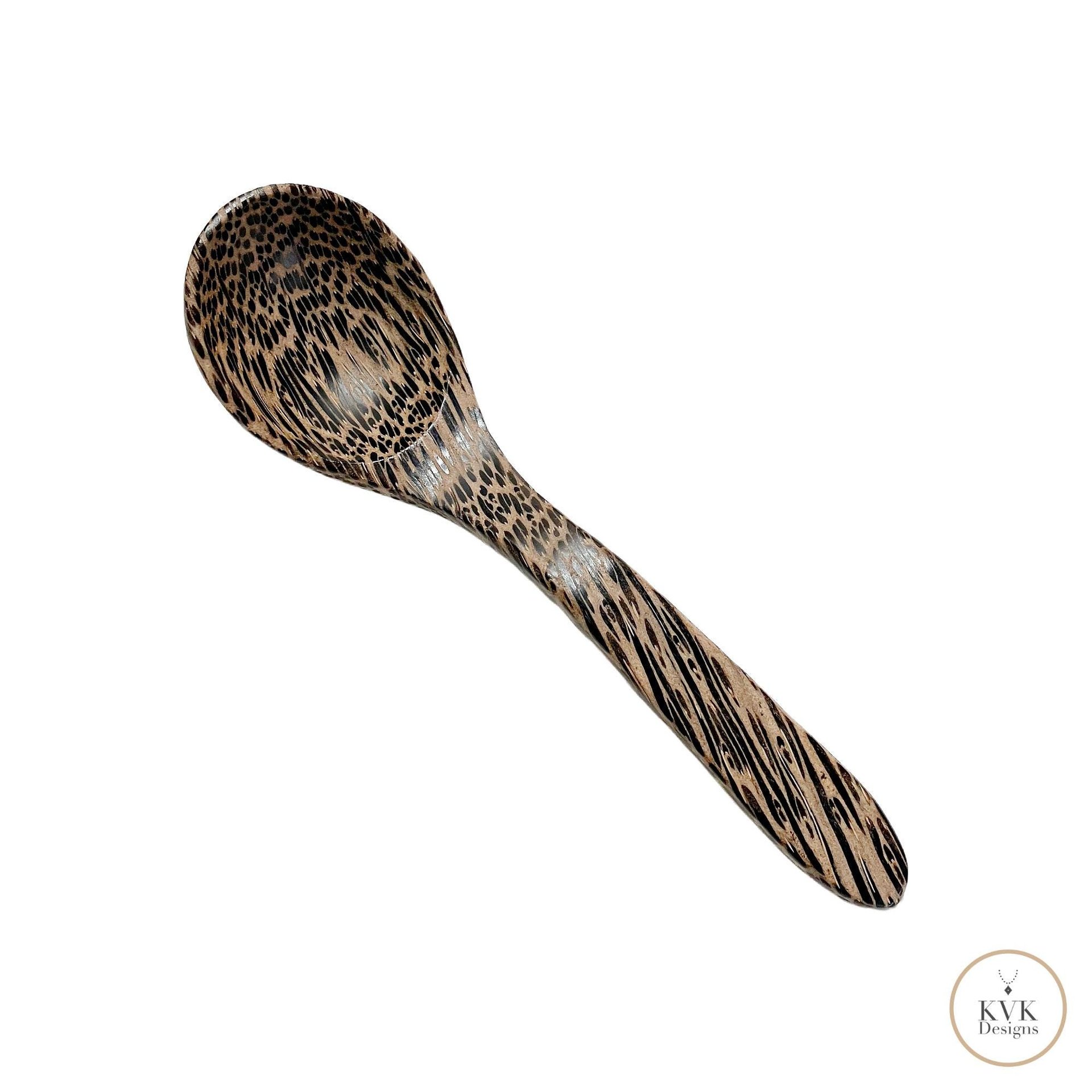 Eco-Friendly Palm Wood Coffee Scoop - Hand Carved 1 Tablespoon Spoon