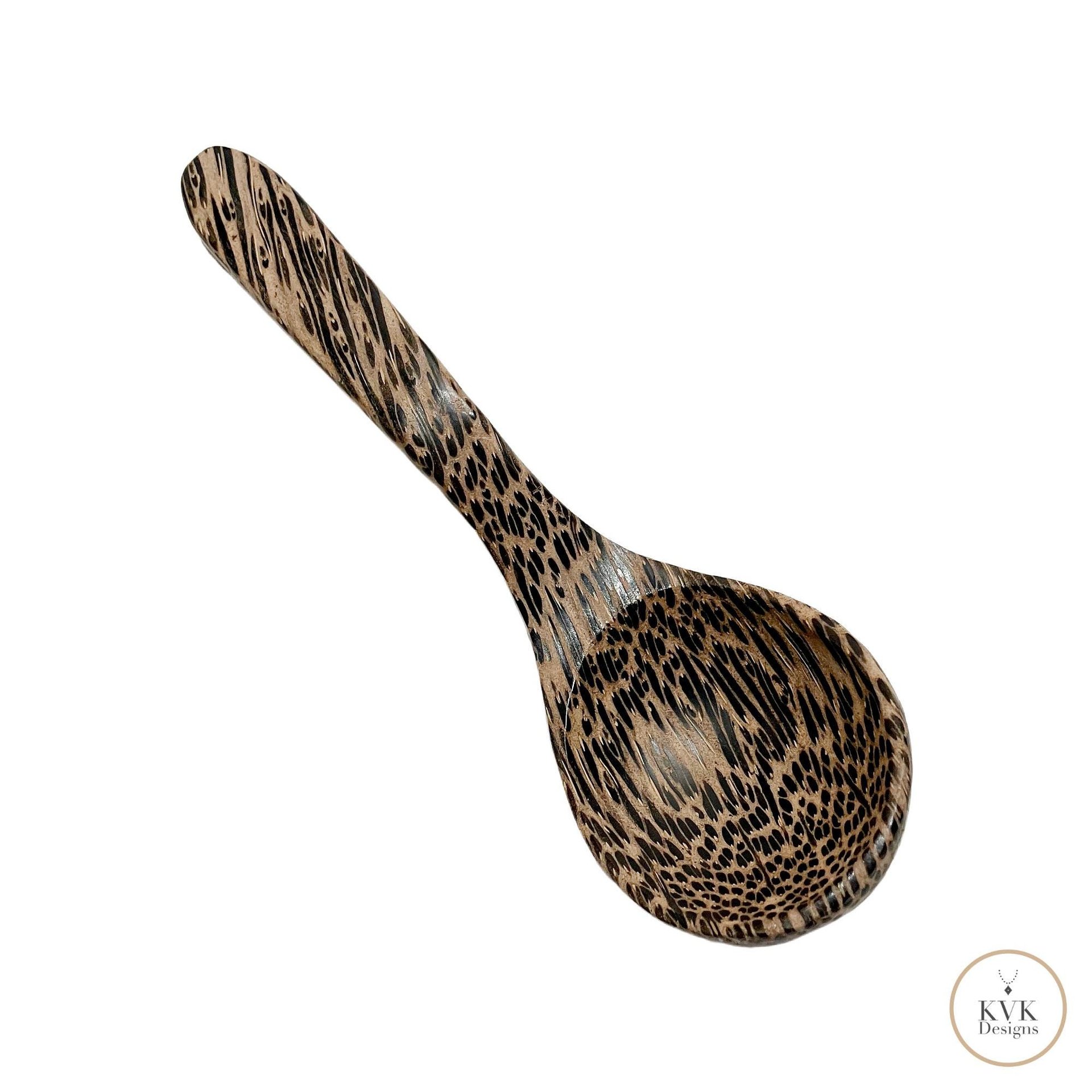 Eco-Friendly Palm Wood Coffee Scoop - Hand Carved 1 Tablespoon Spoon