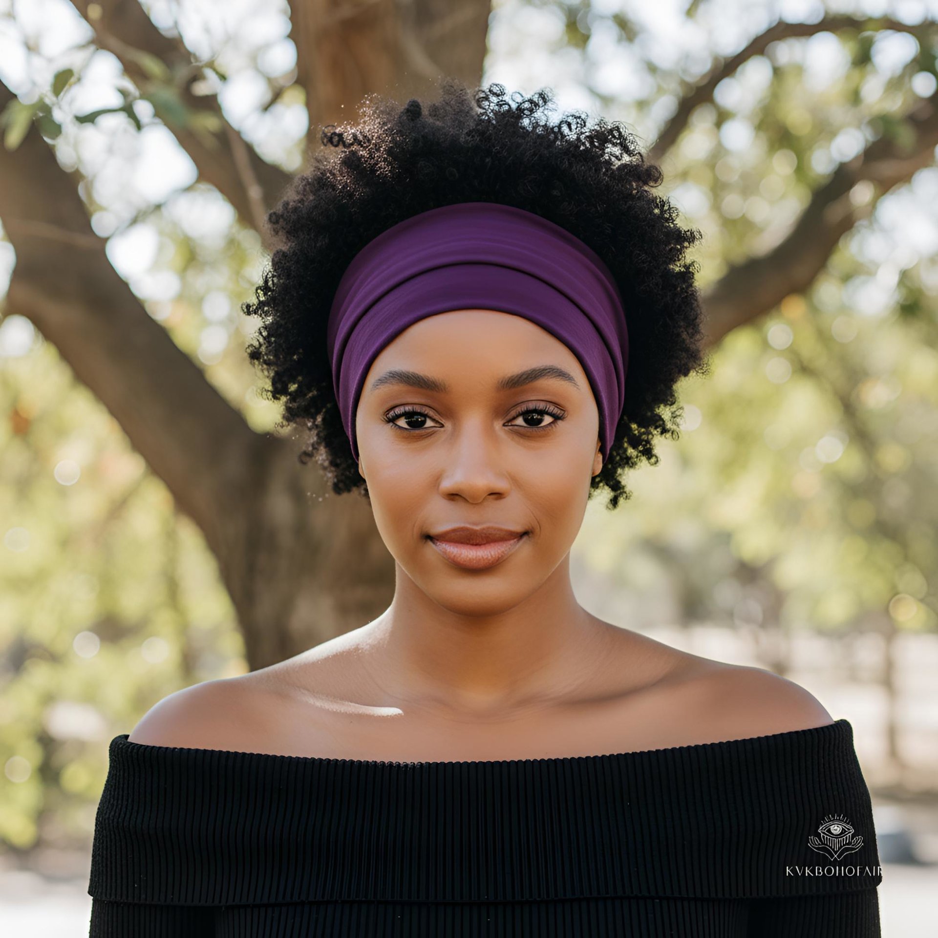 Purple Boho Headband -  Stylish Bohemian Headwrap, Headbands for Women