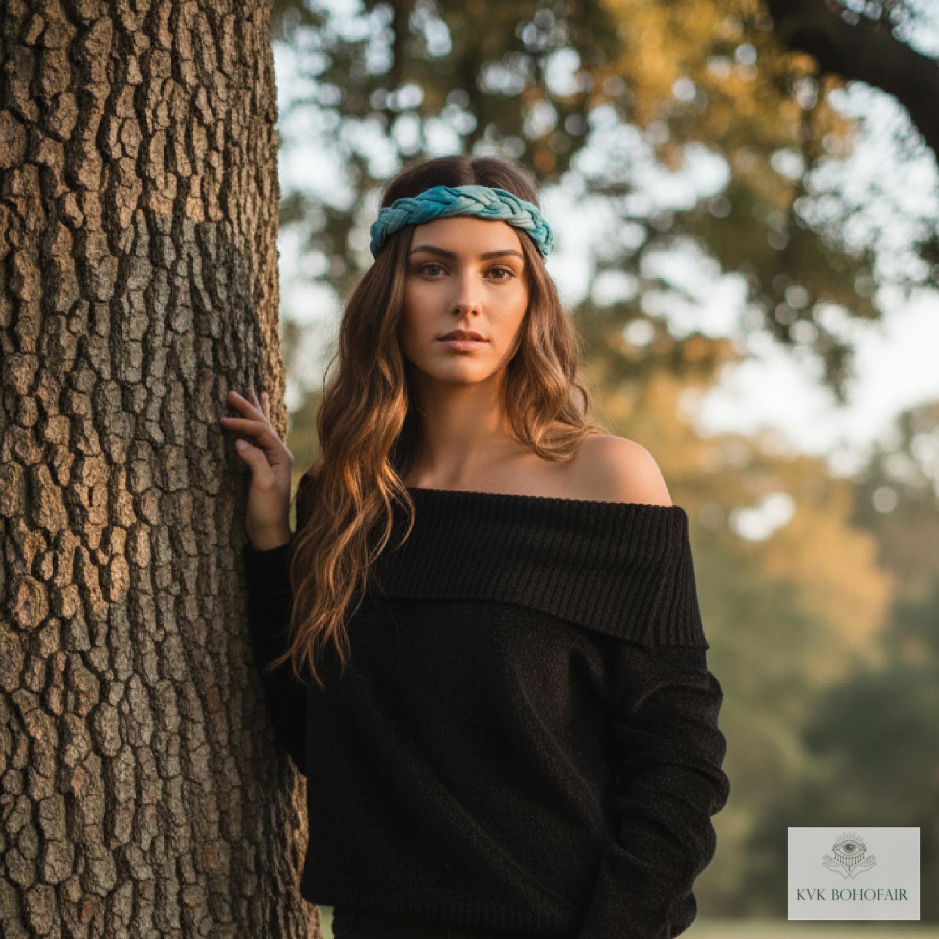 Tie Dye Braided Boho Headband - Yoga Headband, Headbands for Women