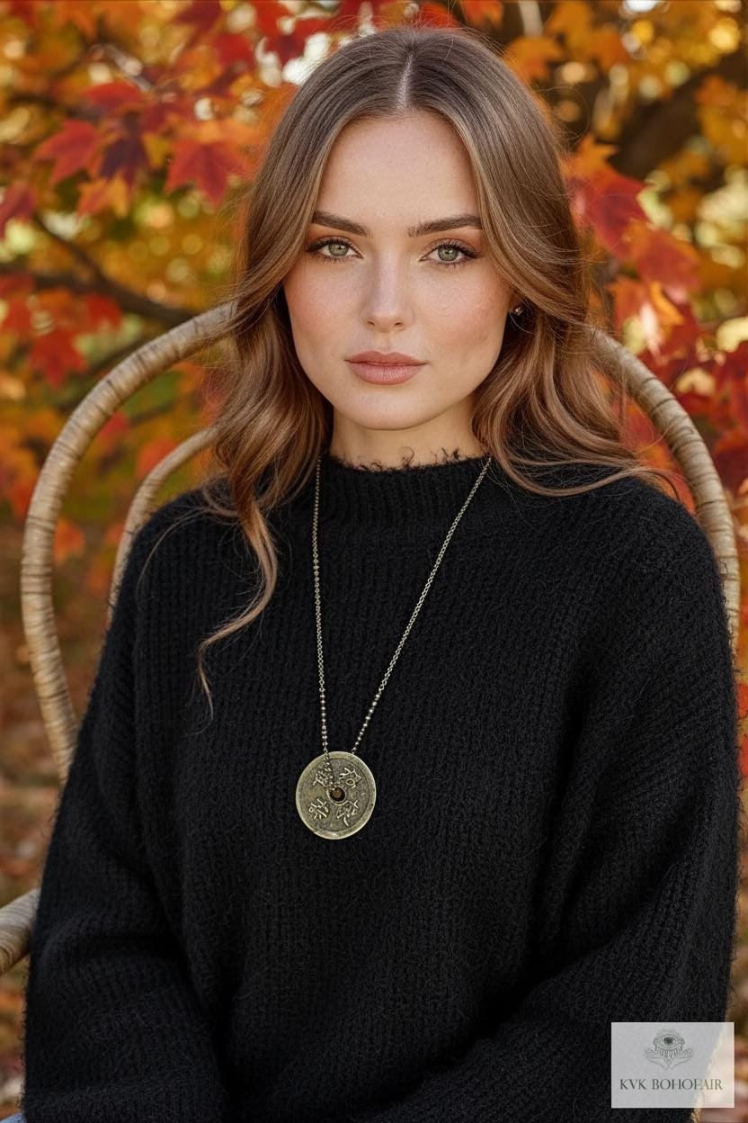 Good Luck Charm: Feng Shui Chinese Coin Pendant Necklace