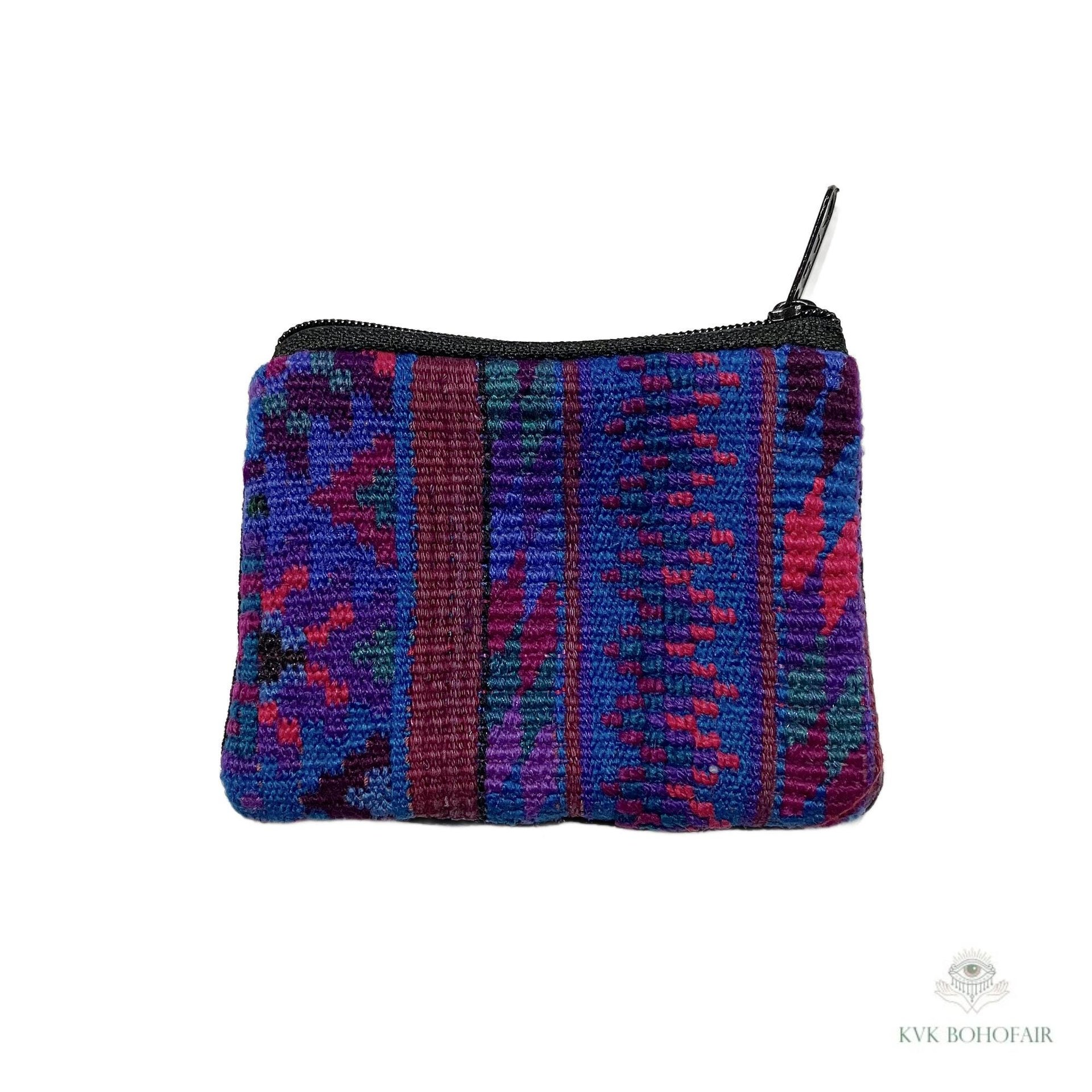 Small Guatemalan Huipil Coin Purse - Colorful and Unique Accessory
