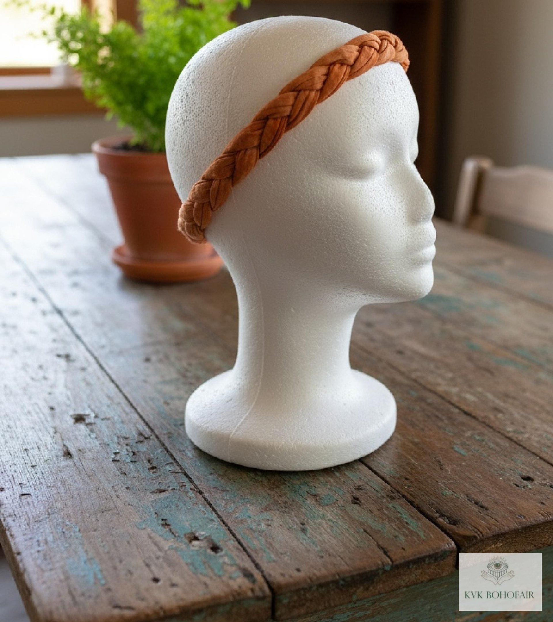 Tie Dye Braided Boho Headband - Yoga Headband, Headbands for Women