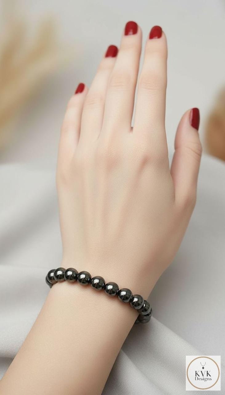 Hematite Bead Bracelet