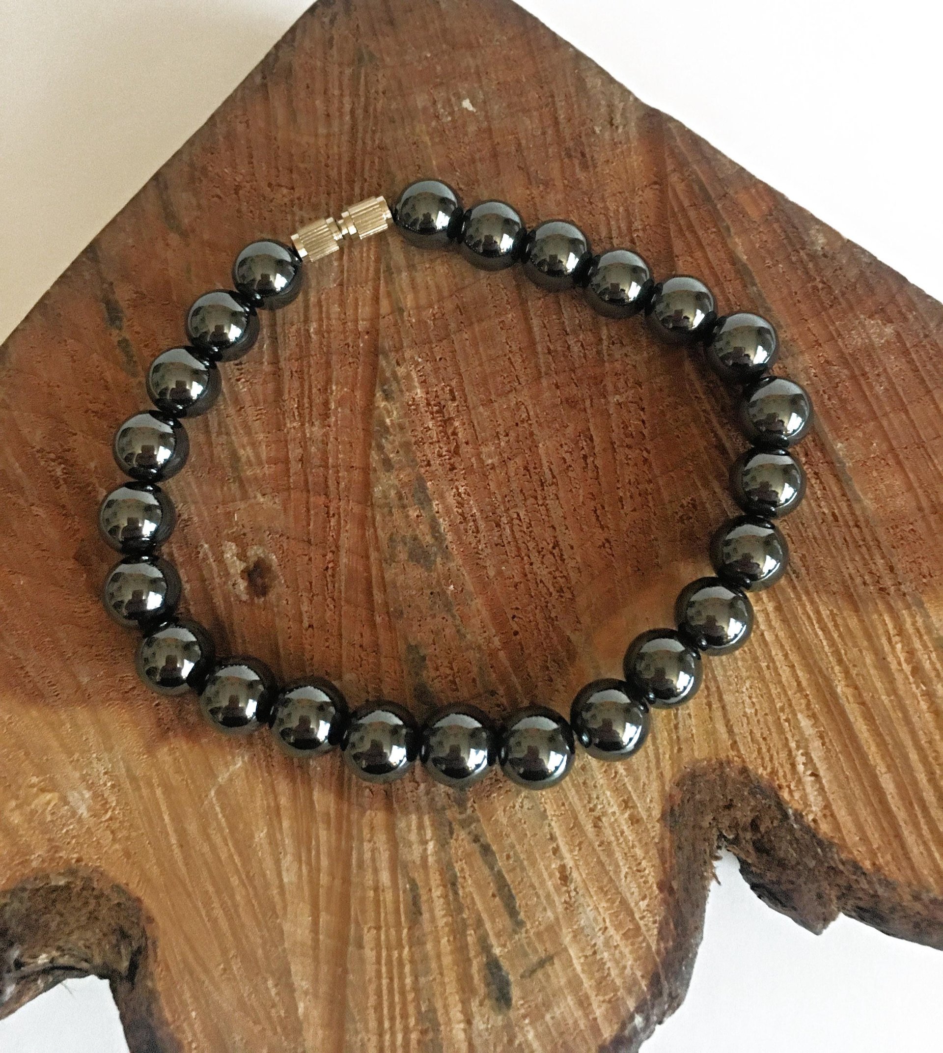Hematite Bead Bracelet