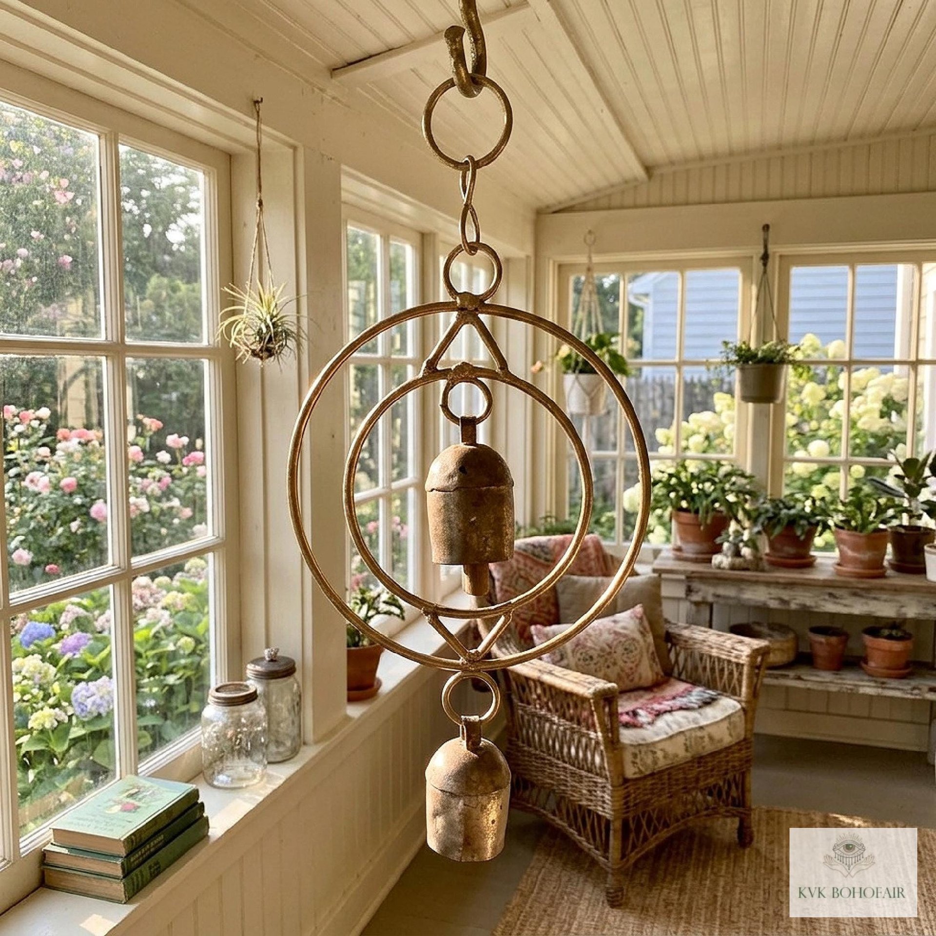 Serenity: Round Zen Bells Wind Chime & Garden Decor