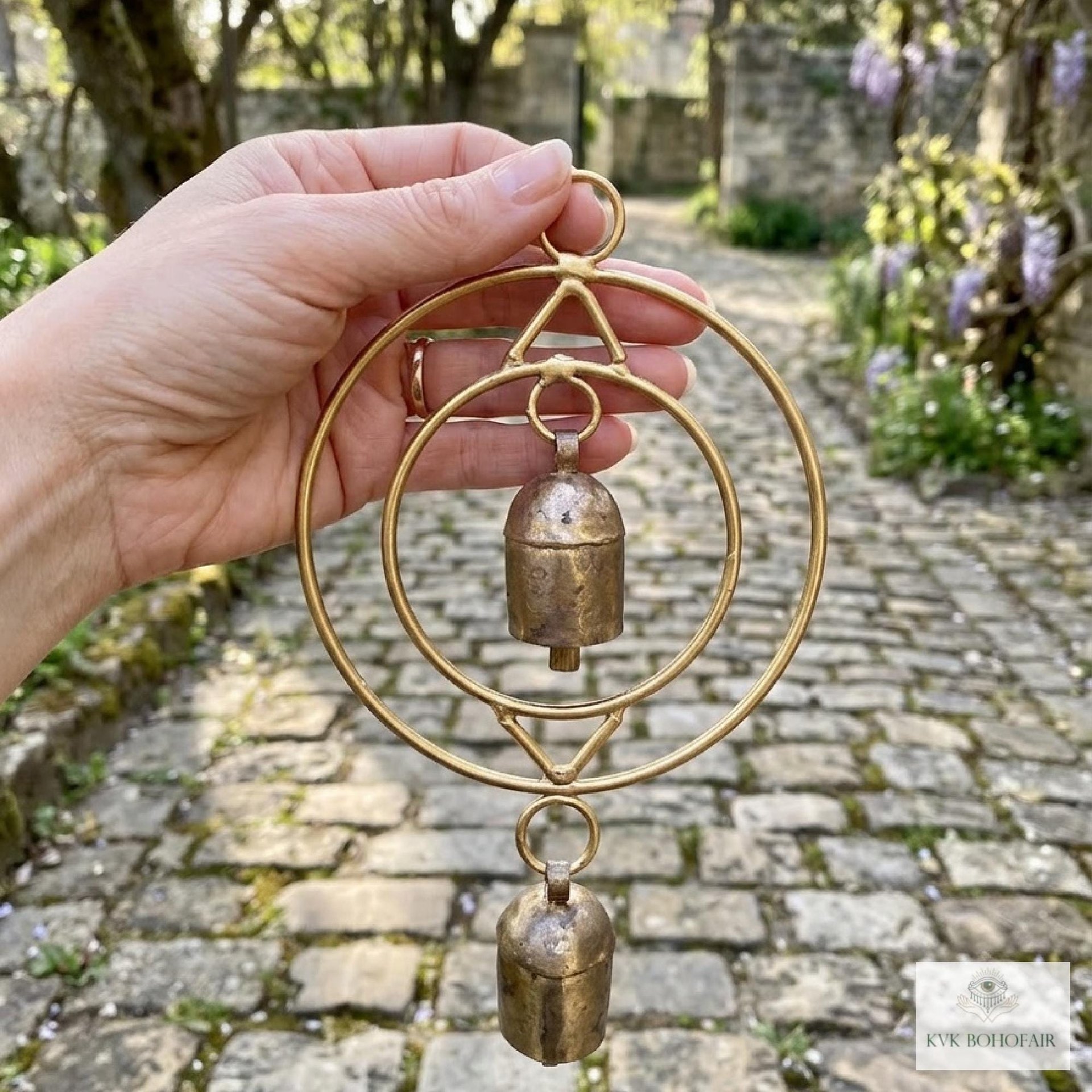 Serenity: Round Zen Bells Wind Chime & Garden Decor