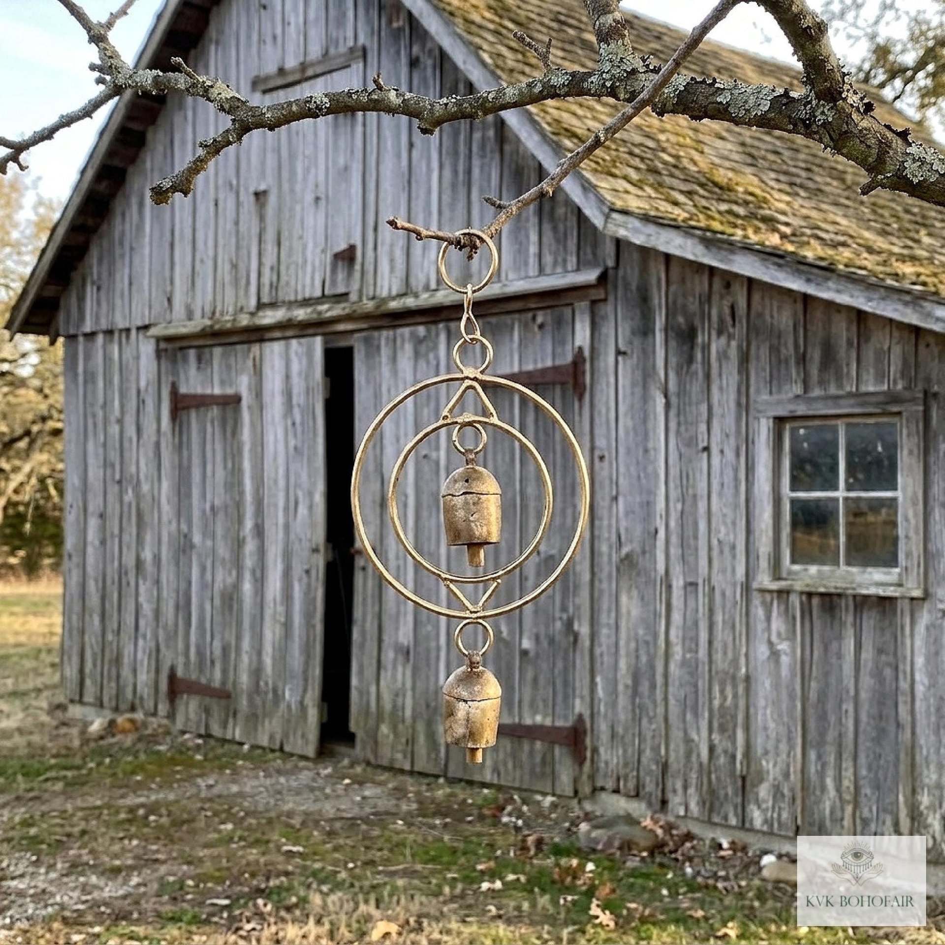Serenity: Round Zen Bells Wind Chime & Garden Decor