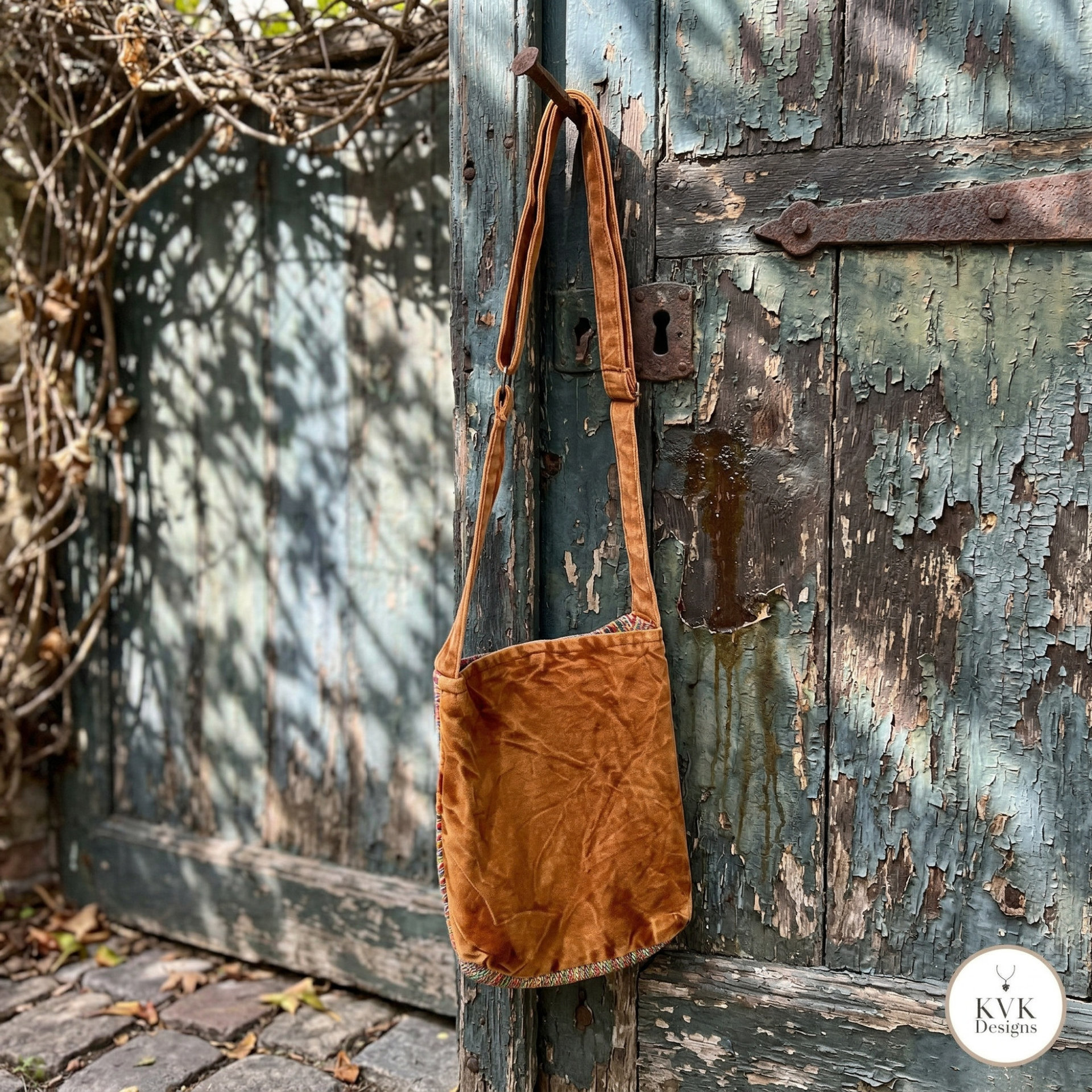 Buddha Hemp Cotton Crossbody Bag 