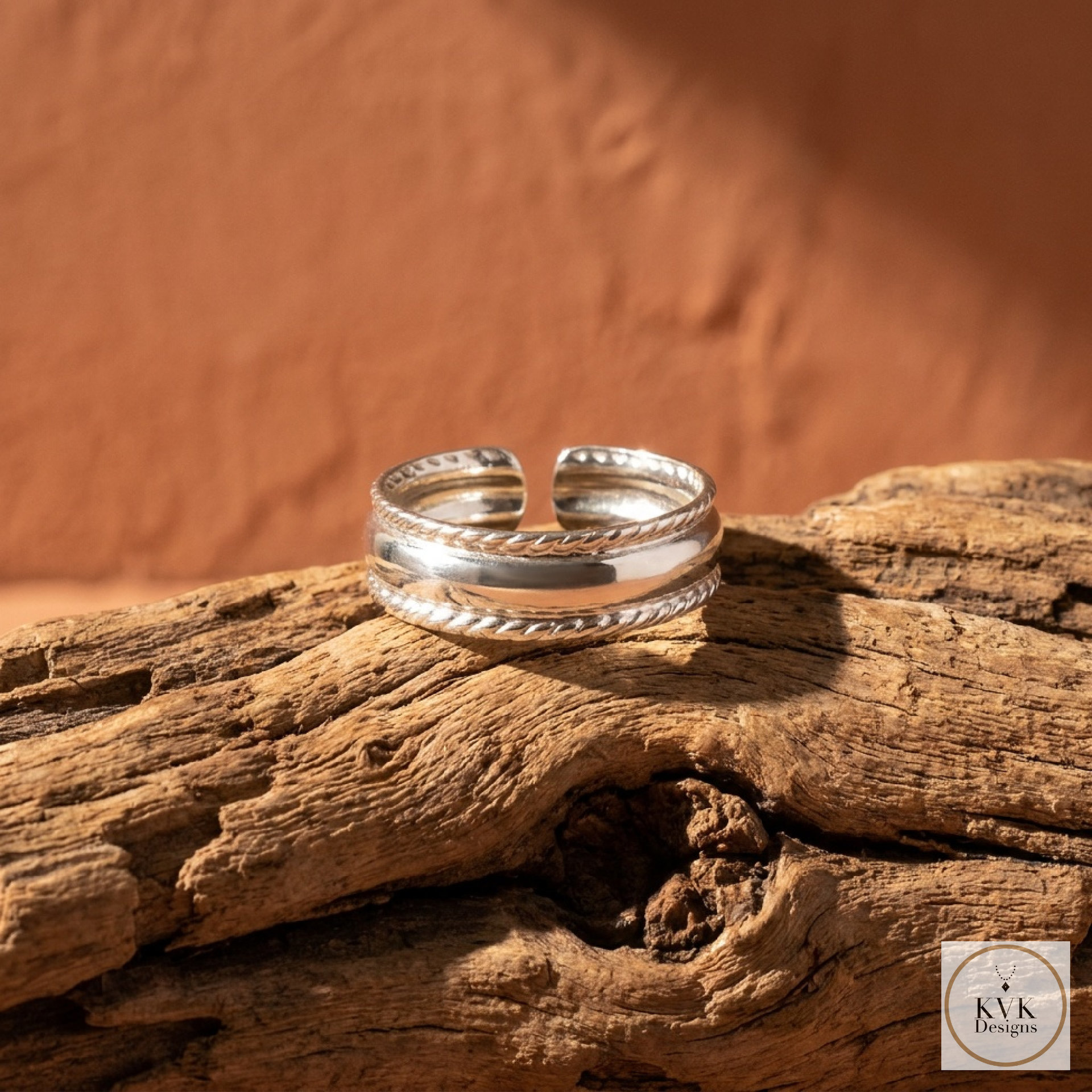 Silver Plated Adjustable Toe Ring