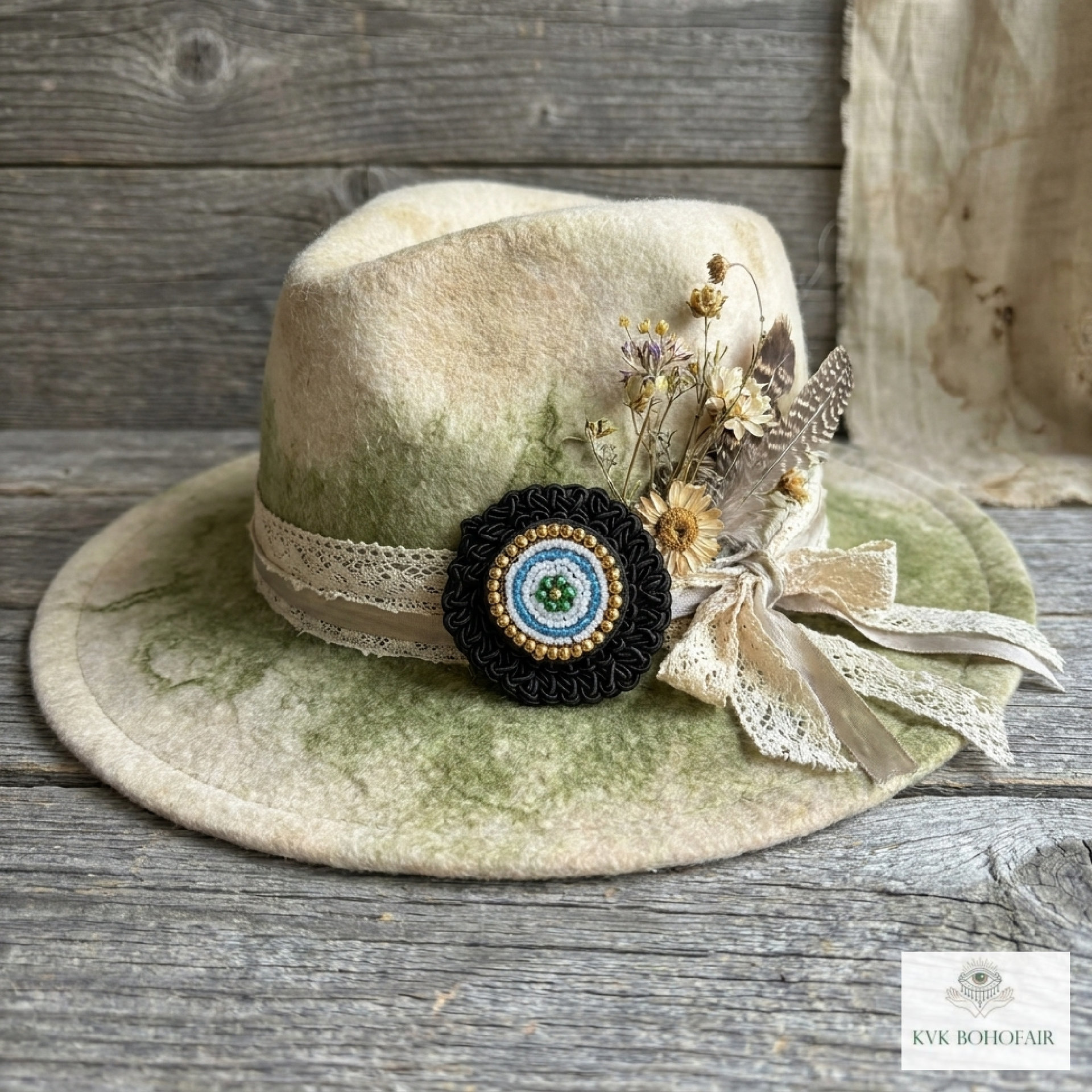 Magnetic Button Brooch Pin - Fabric Safe No Sew Vintage Style Scarf Clip