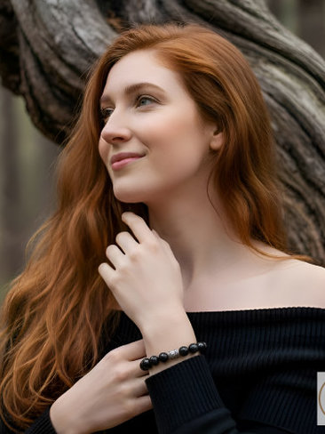 Black Onyx Bead Bracelet