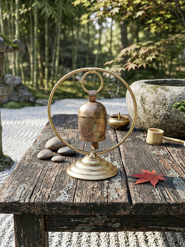 Meditation Bell on Stand | Handcrafted Mindfulness Chime