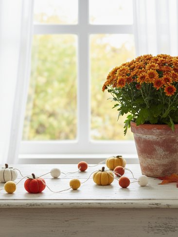 Pumpkin Felt Garland, Fall Décor