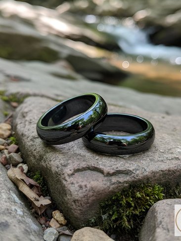 6mm Dome Hematite Ring 
