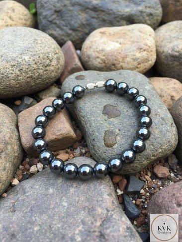 Hematite Bead Bracelet