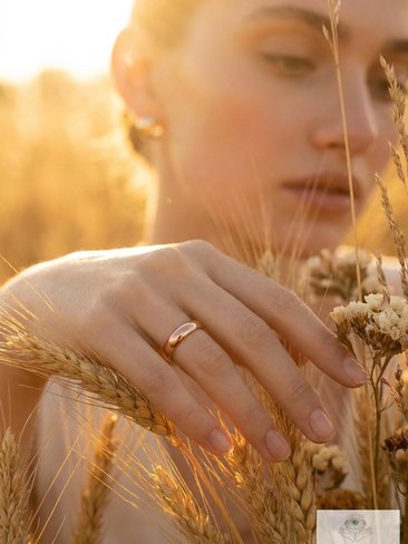 Minimalist 3mm Copper Band Ring - Rustic Boho Style